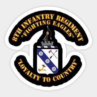 COA - 8th Infantry Regiment Sticker